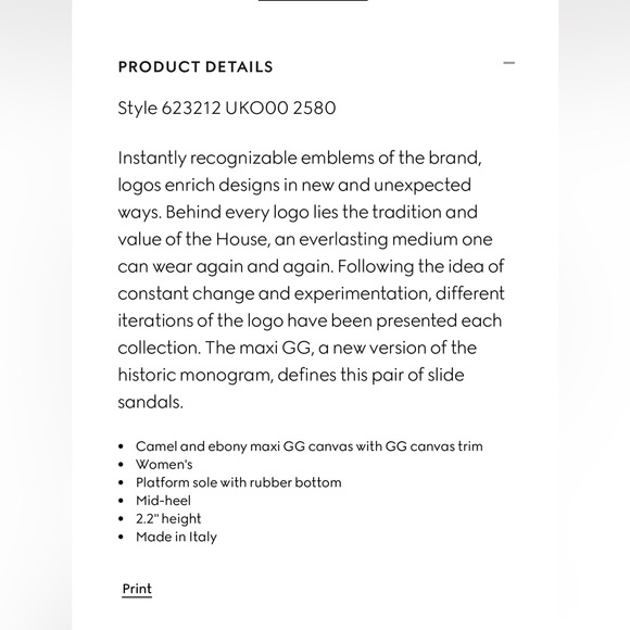 Excellent condition Gucci GG platform sandals. - Picture 6 of 6